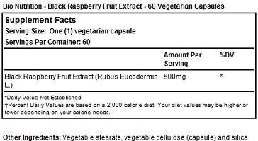 Bio Black Raspberry Ingredients